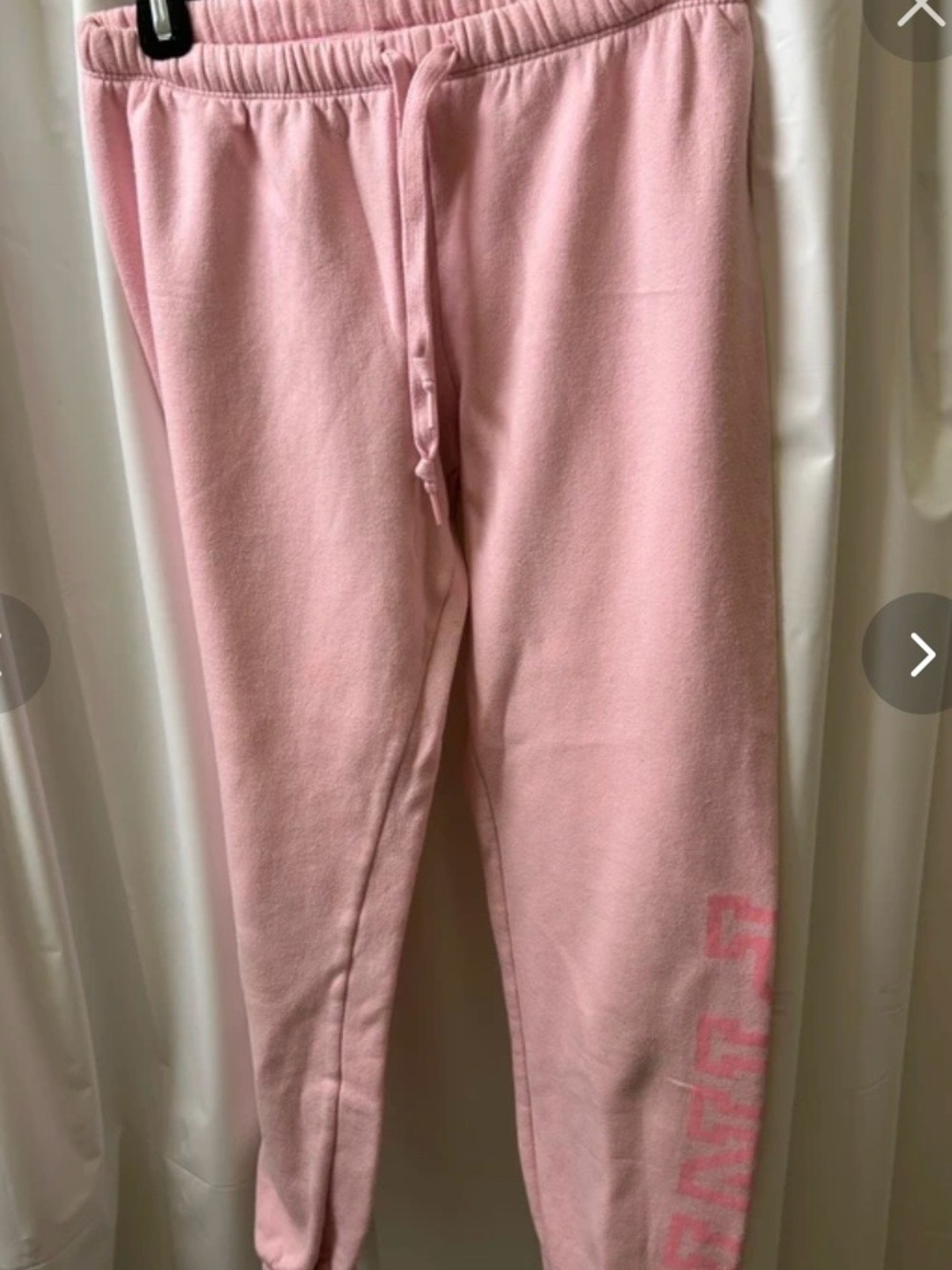 PINK Victoria's Secret Girls' Light Pink Fleece Joggers